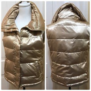 Talbots Gold Down Vest